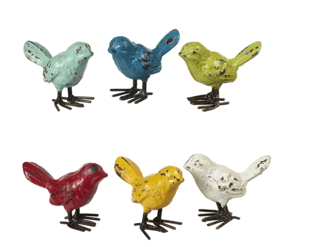 Bird, Cast Iron, Assorted Colours