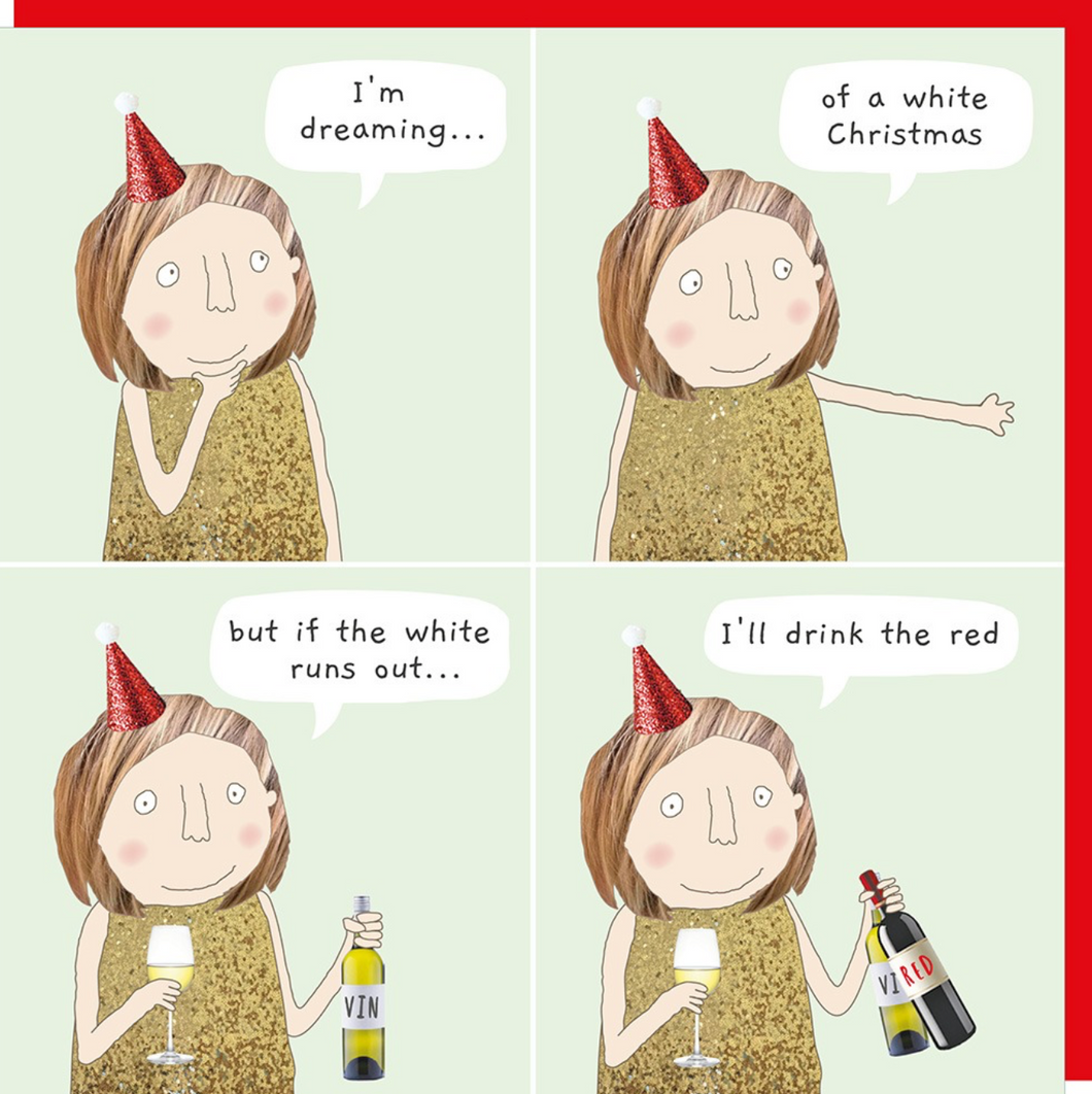 Greeting Card, Rosie Made a Thing, White Christmas