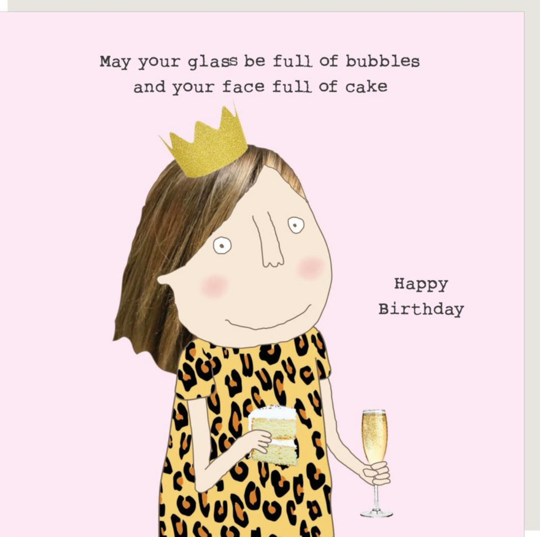 Greeting Card, Rosie Made a Thing, Bubbles & Cake