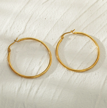 Load image into Gallery viewer, Hackney Nine, Bianca Hoops Size 5 Earrings.(G)
