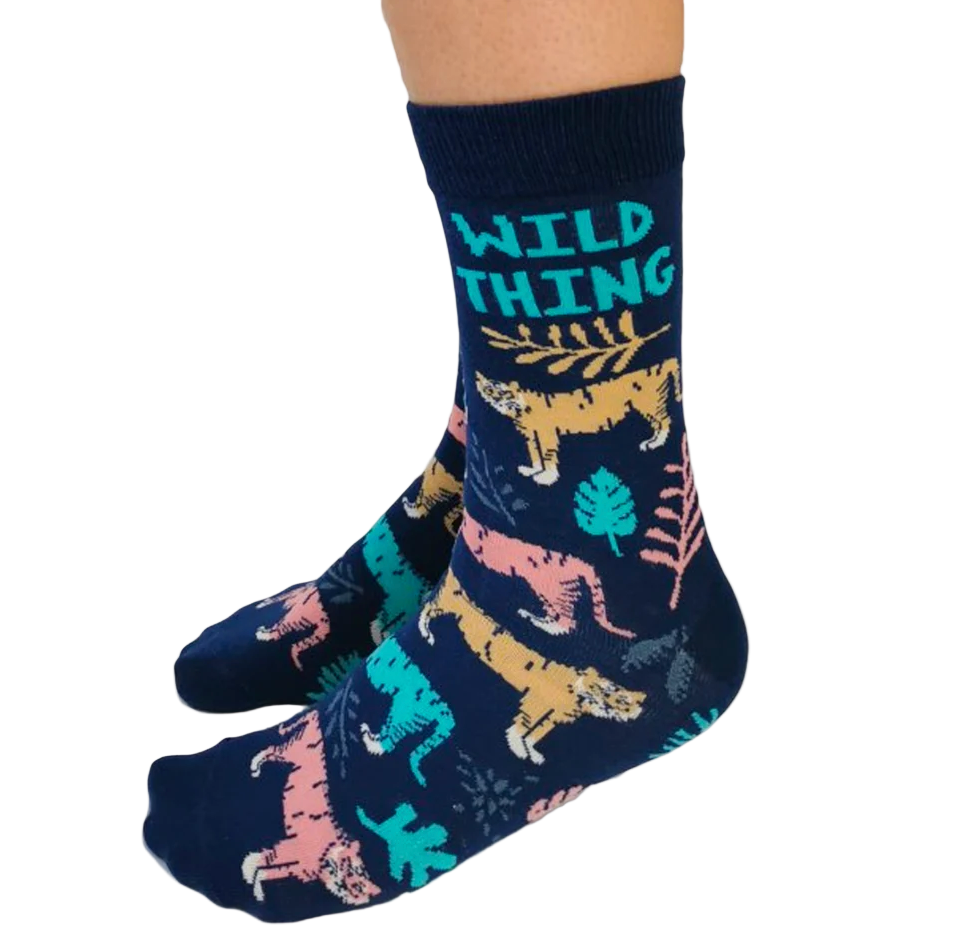 Ladies Crew Socks, Wild Thing