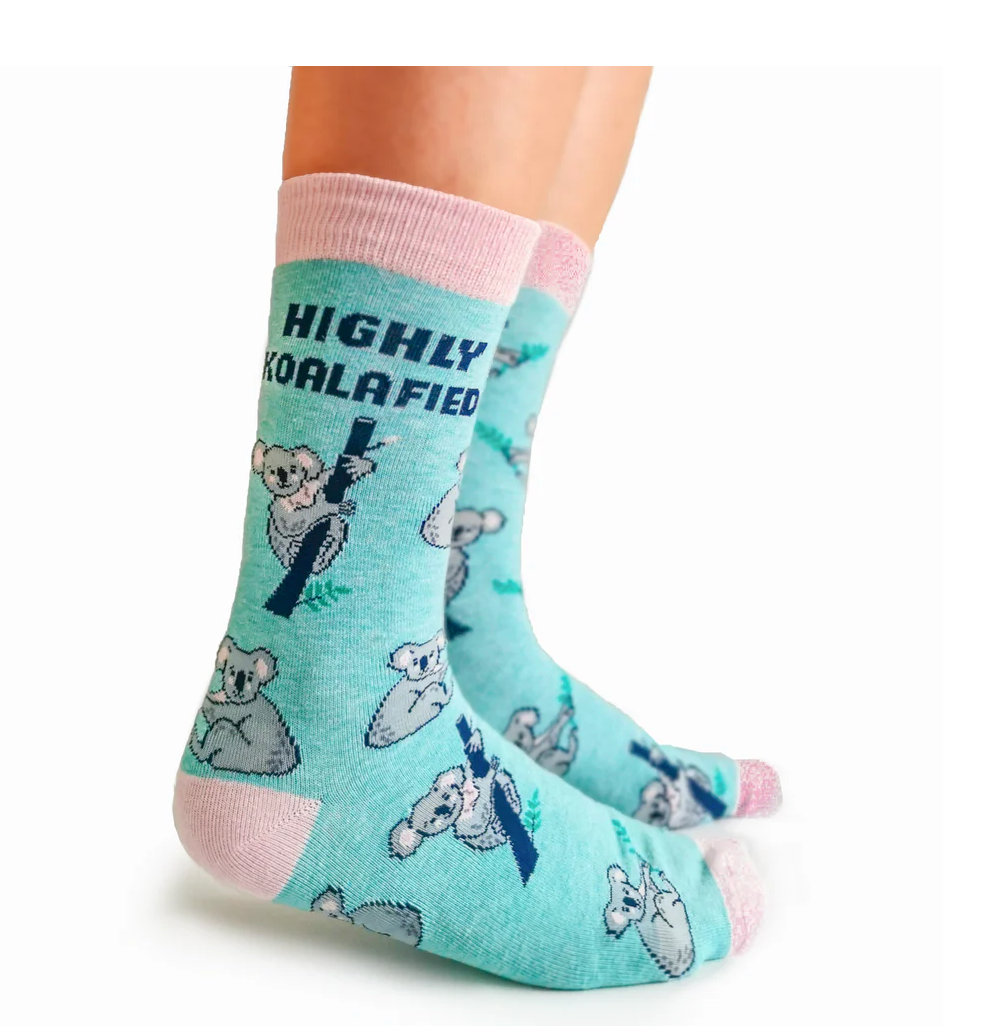 Ladies Crew Socks, Koalafied