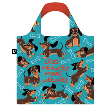 Load image into Gallery viewer, Folding Tote Bag, Less Meanies More Weanies
