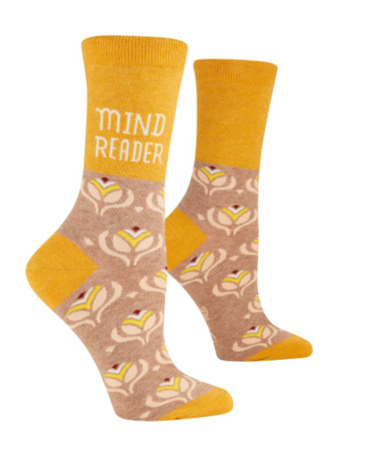 Ladies Crew Neck Socks, Mind Reader