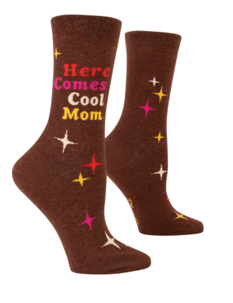 Ladies’ Crew Socks, Here Comes Cool Mom
