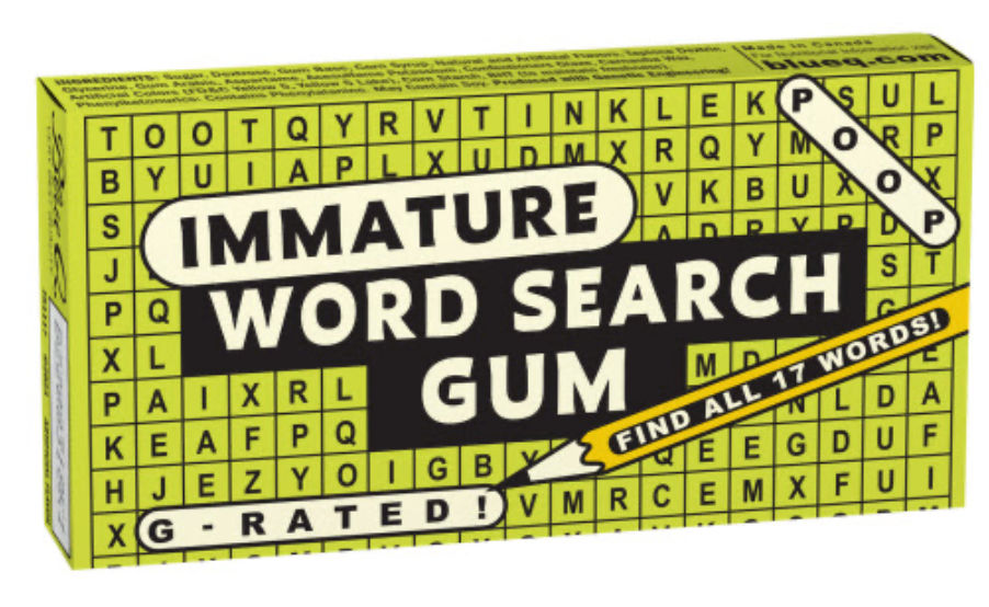 Gum, Wordsearch