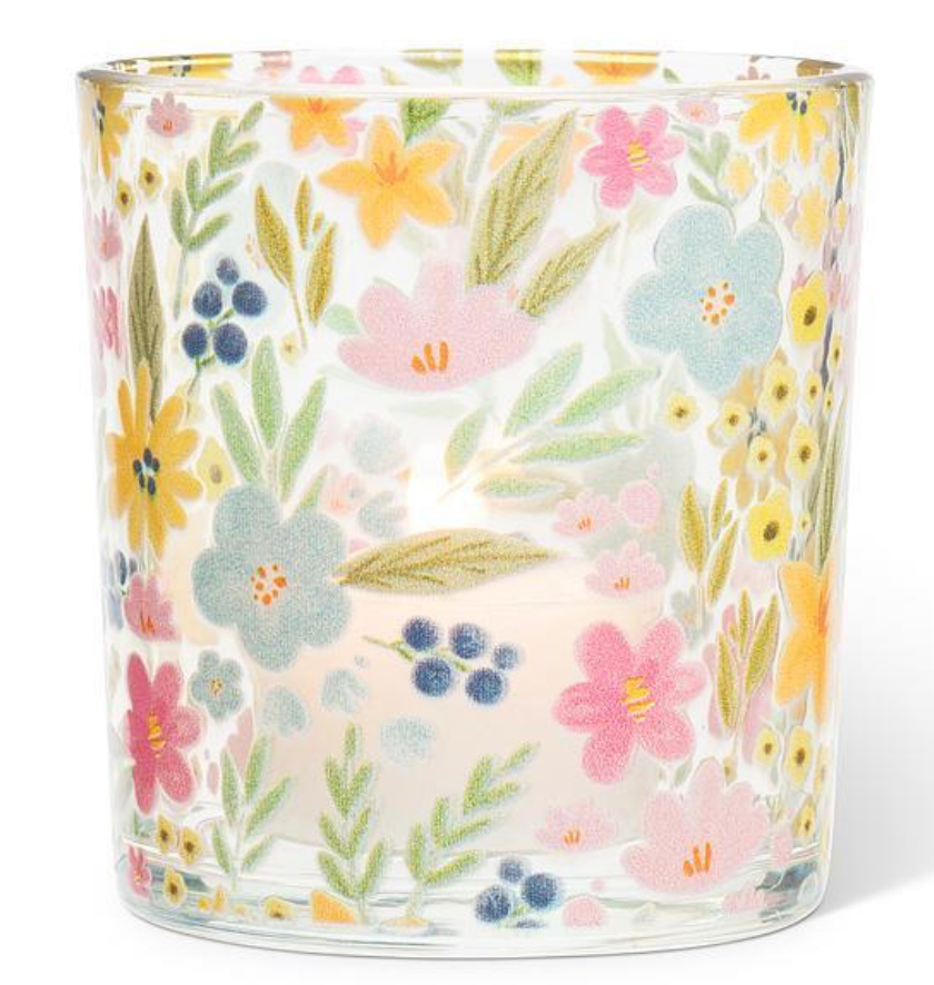 Candle Holder, Flowers, Spring