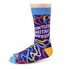 Load image into Gallery viewer, Ladies Socks, Pointless Meeting Survivor
