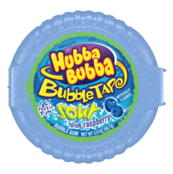 Gum, Hubba Bubba, Tape, Sour Blue Raspberry