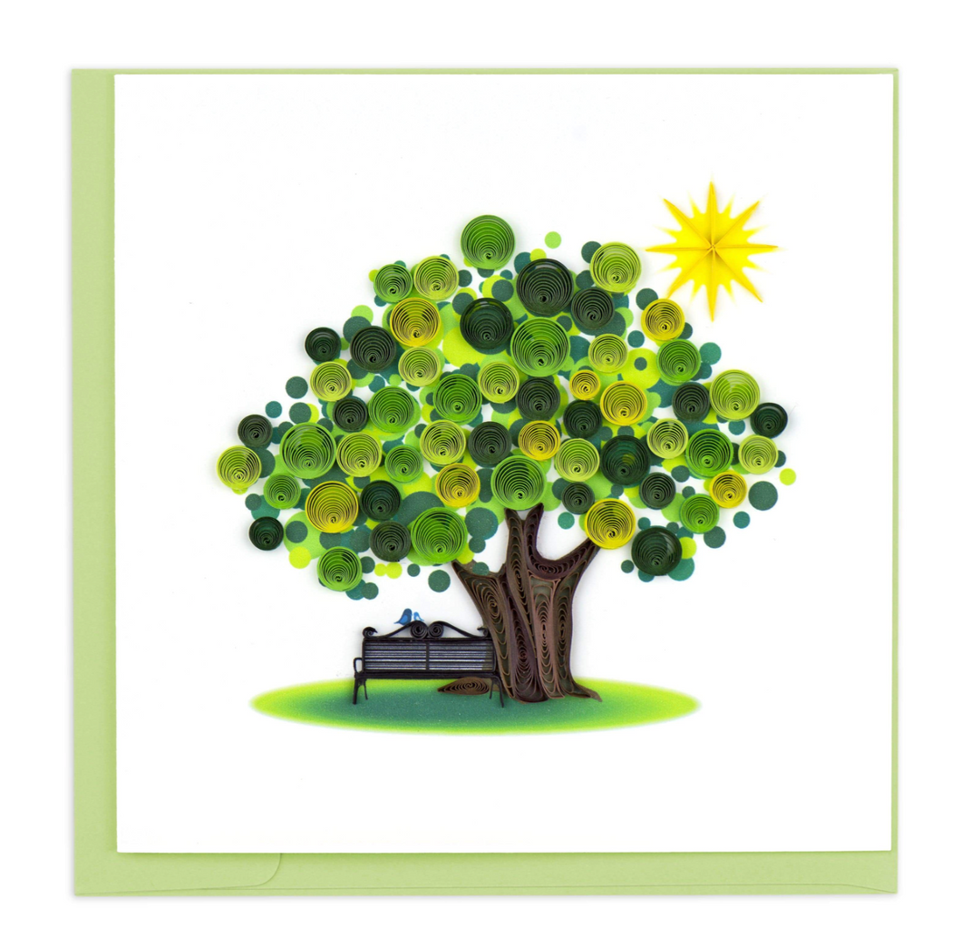 Quilling card, Summer Tree