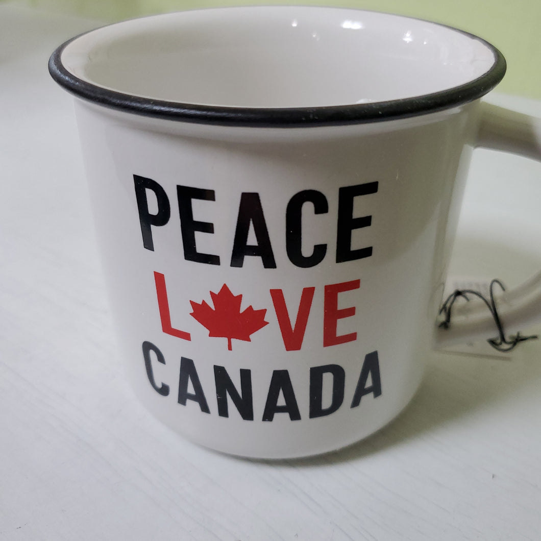 Mug, Peace Love Canada
