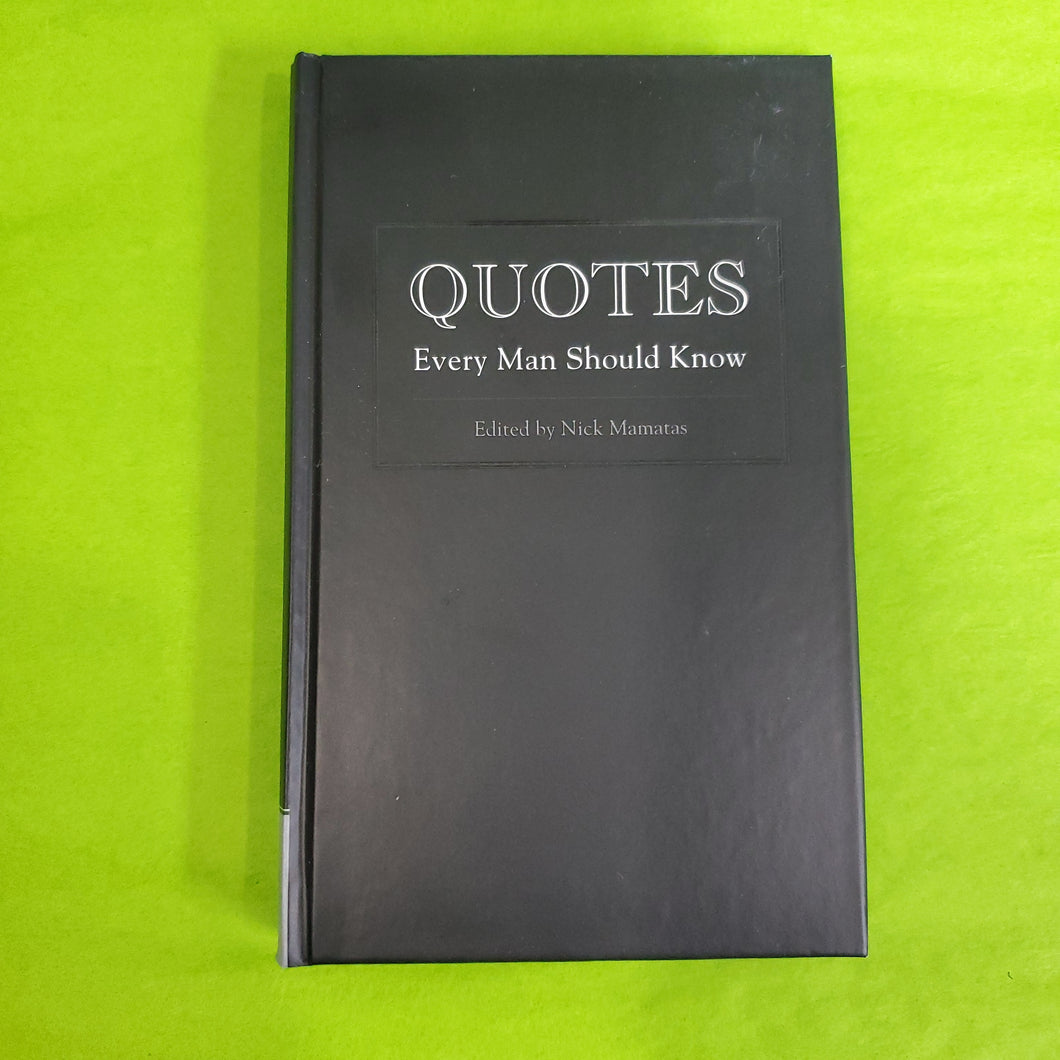Book, Quotes Every Man Should Know