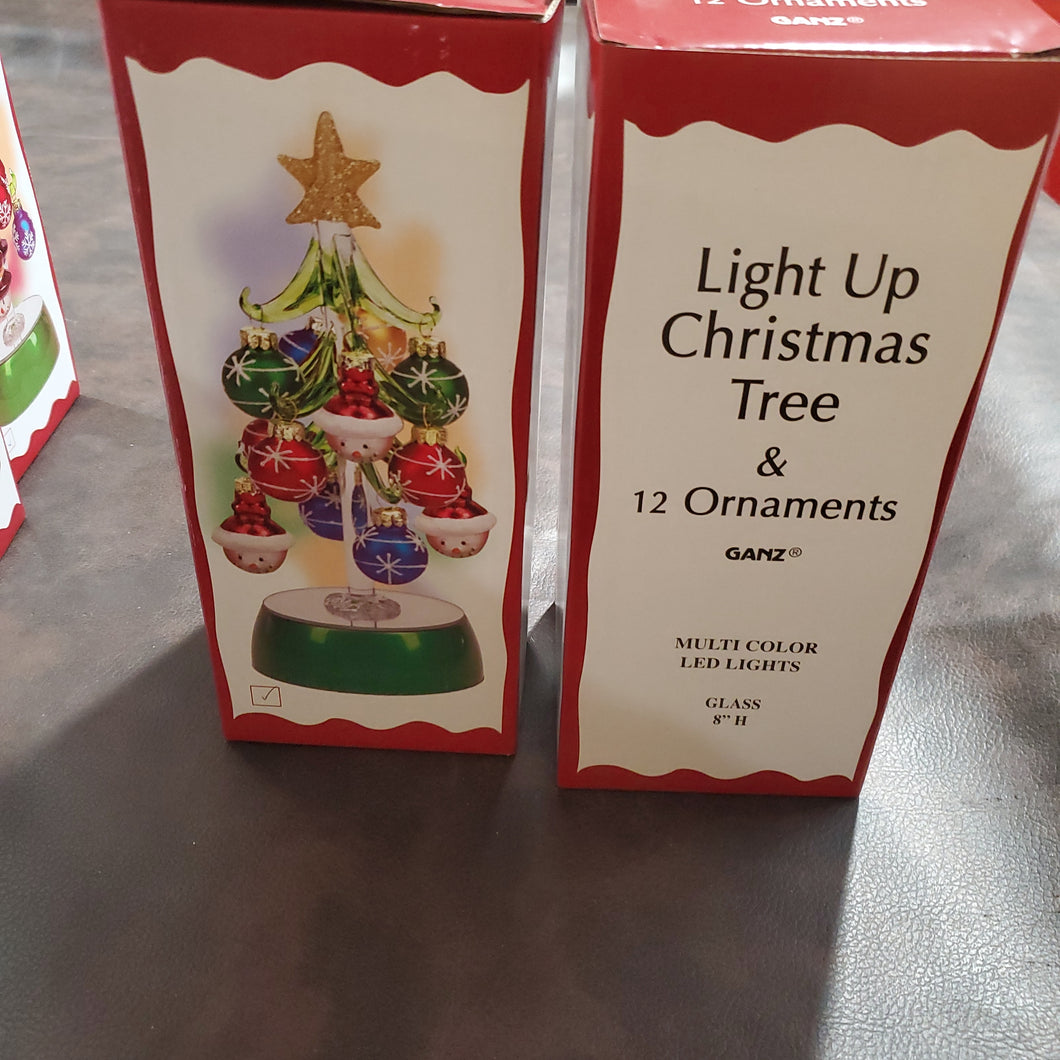 Light up Christmas tree and ornaments