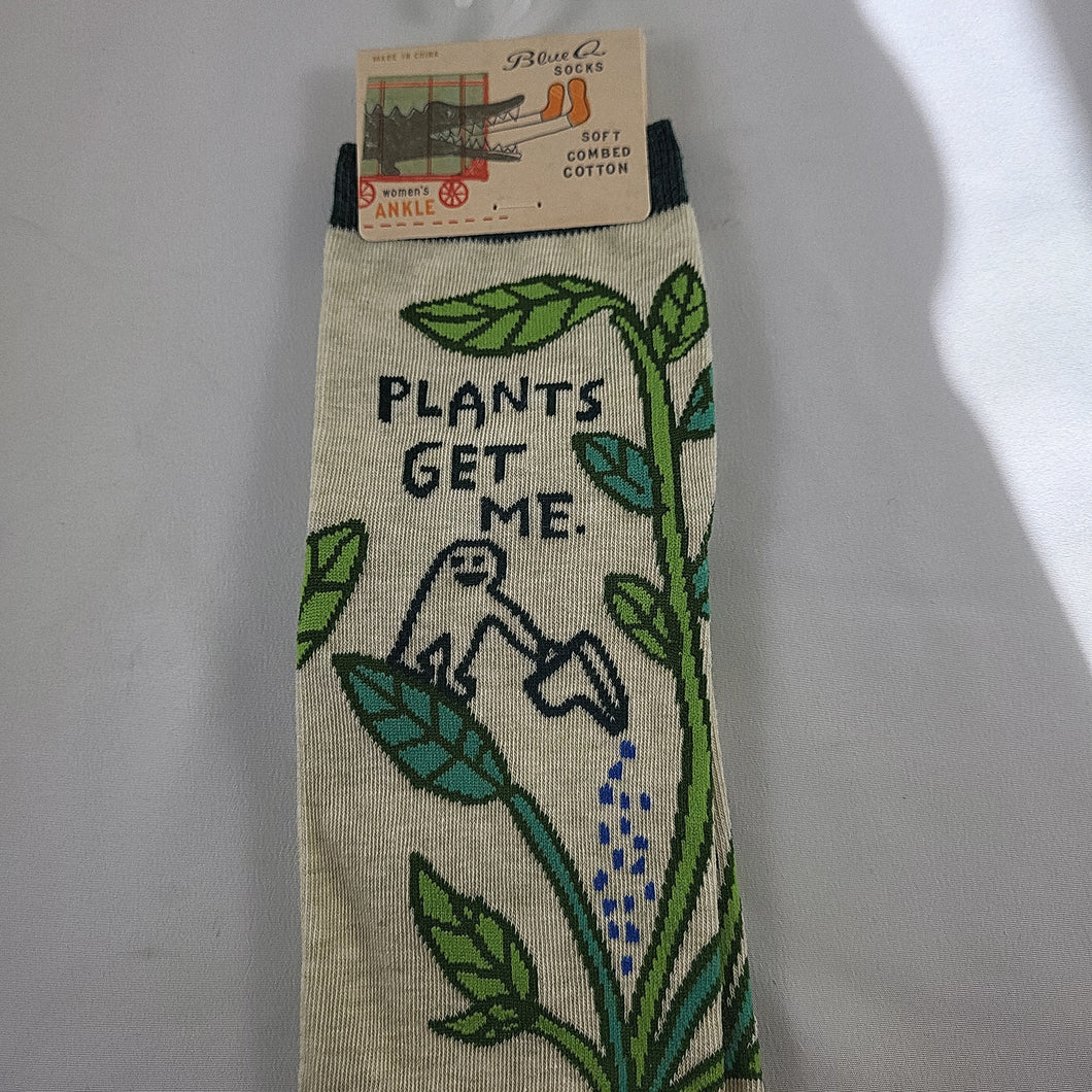 Ladies' Ankle Socks, Plants Get Me