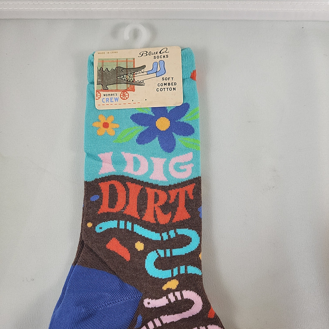 Ladies’ Crew Socks, I Dig Dirt