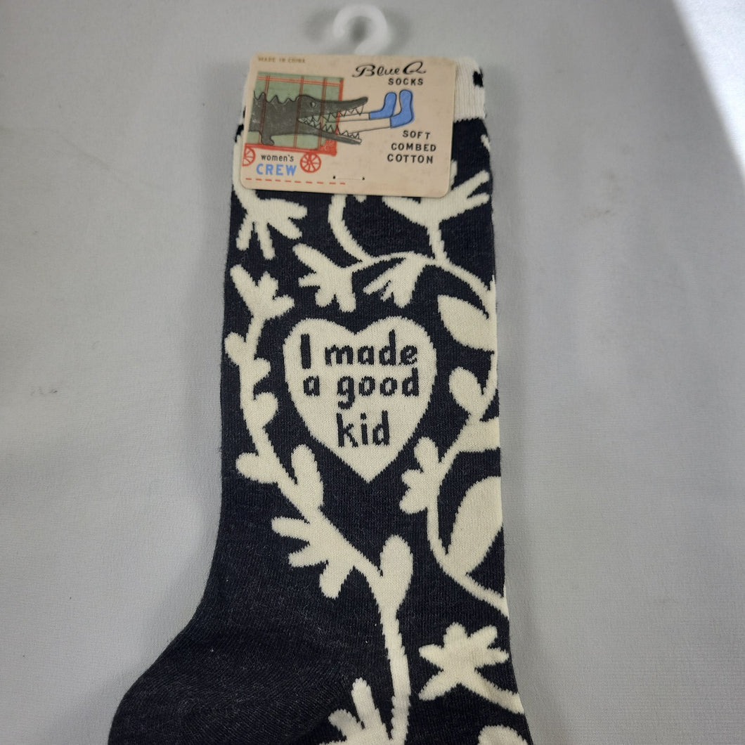 Ladies’ Crew Socks, I Made a Good Kid