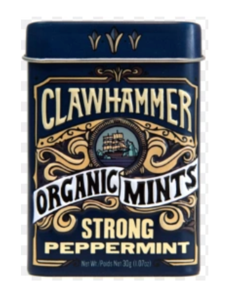 Clawhammer Organic Mints, Strong Peppermint