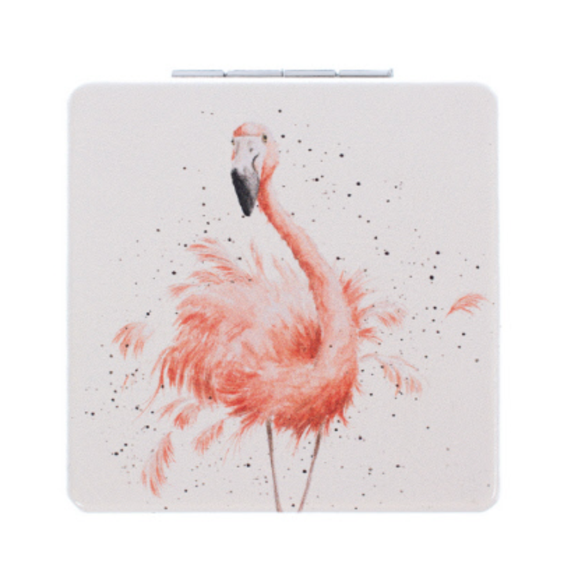 Compact Mirror, Flamingo, Pretty in Pink