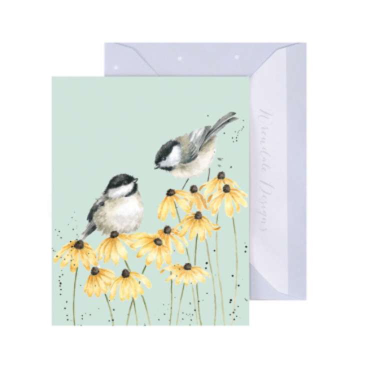 Wrendale, Gift Enclosure Card, Chickadees