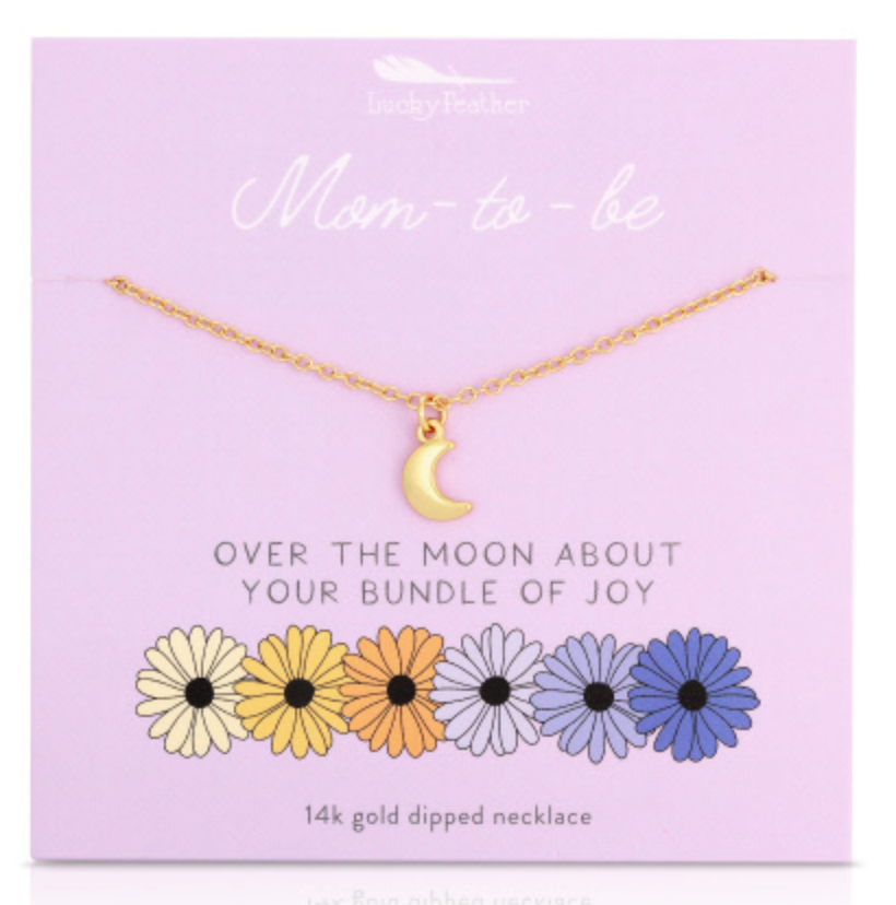Necklace, Mom To Be, Moon