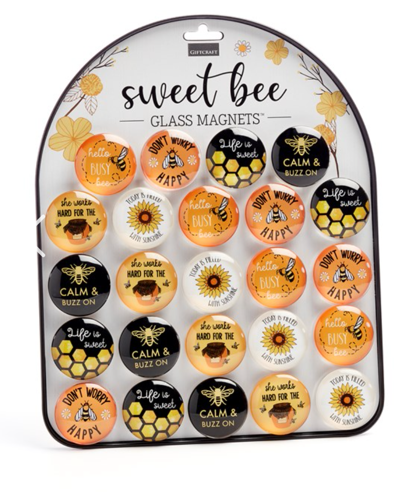 Glass Magnets, Bee Assorted