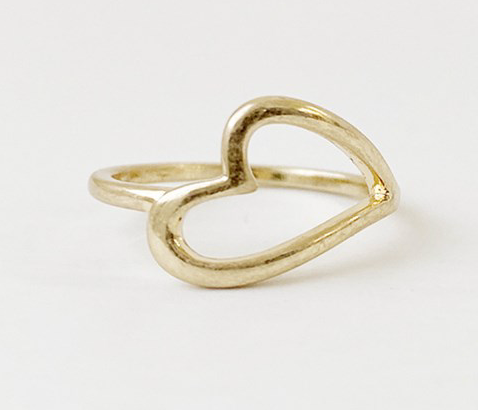 Ring, Heart, Gold