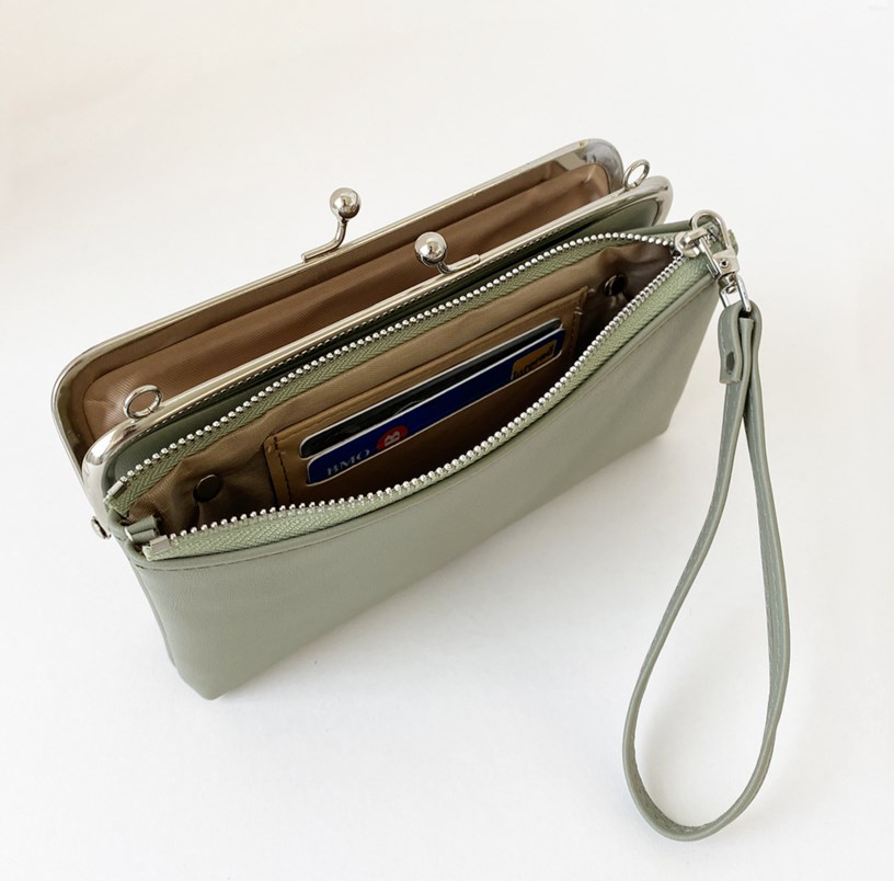 Wallet/Cross Body Bag, Sage