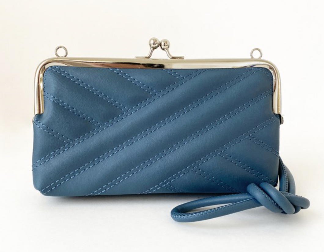 Wallet/Cross Body Bag, Blue