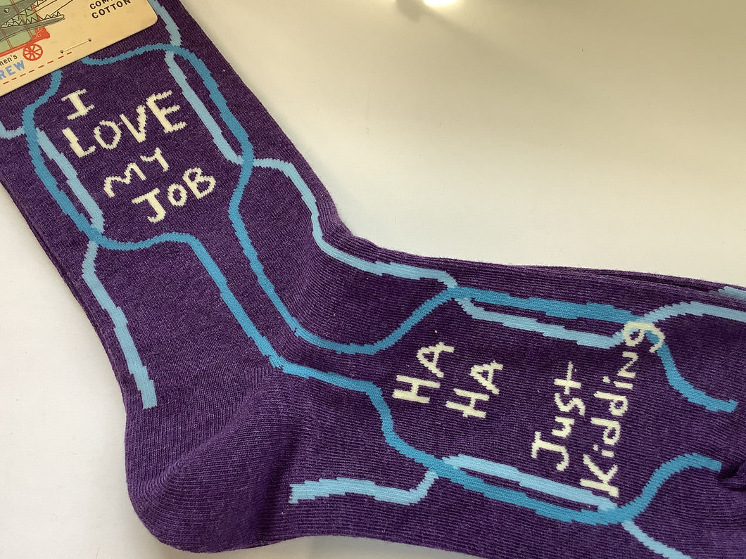 Ladies’ Crew Socks, I Love My Job