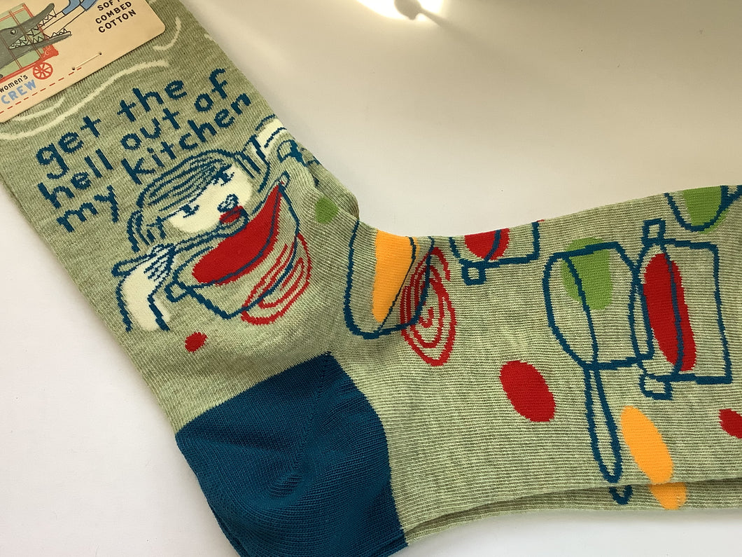 Ladies’ Crew Socks, Get the Hell Out