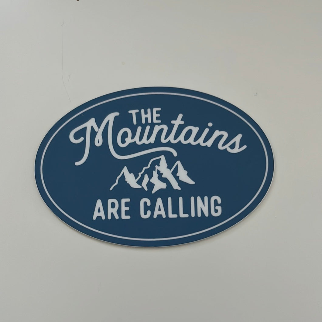 Sticker, The Mountains Are Calling