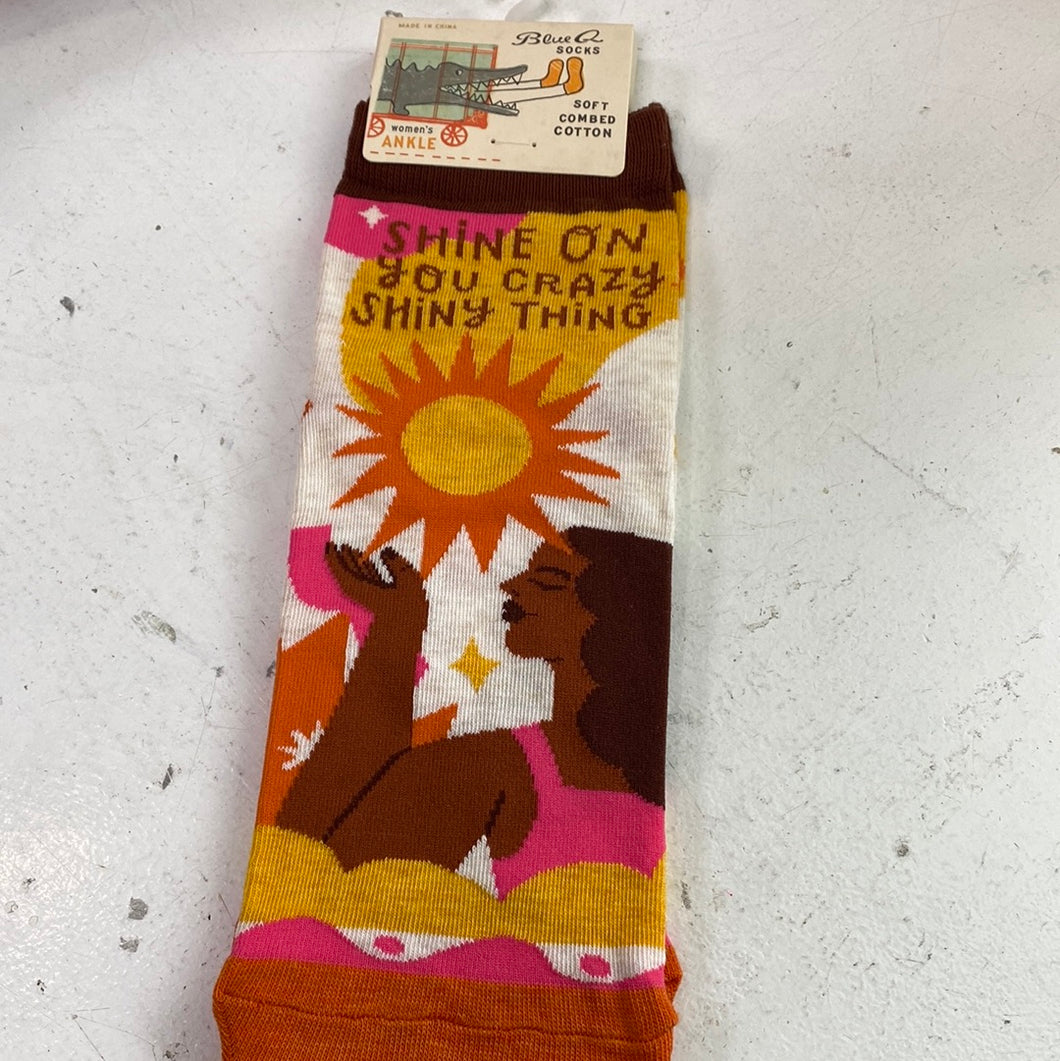 Ladies’ Ankle Socks, Shine On You Crazy Shiny Thing