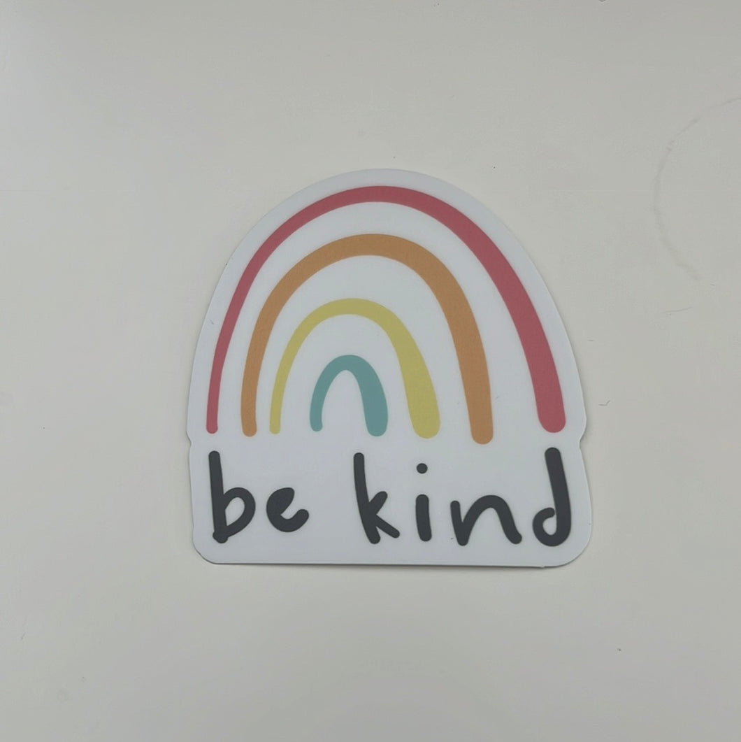 Sticker, Rainbow, Be Kind