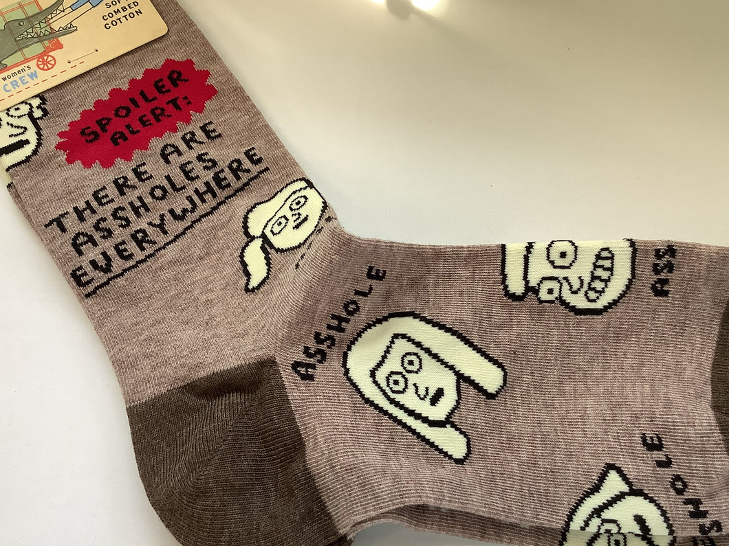 Ladies’ Crew Socks, Assholes Everywhere