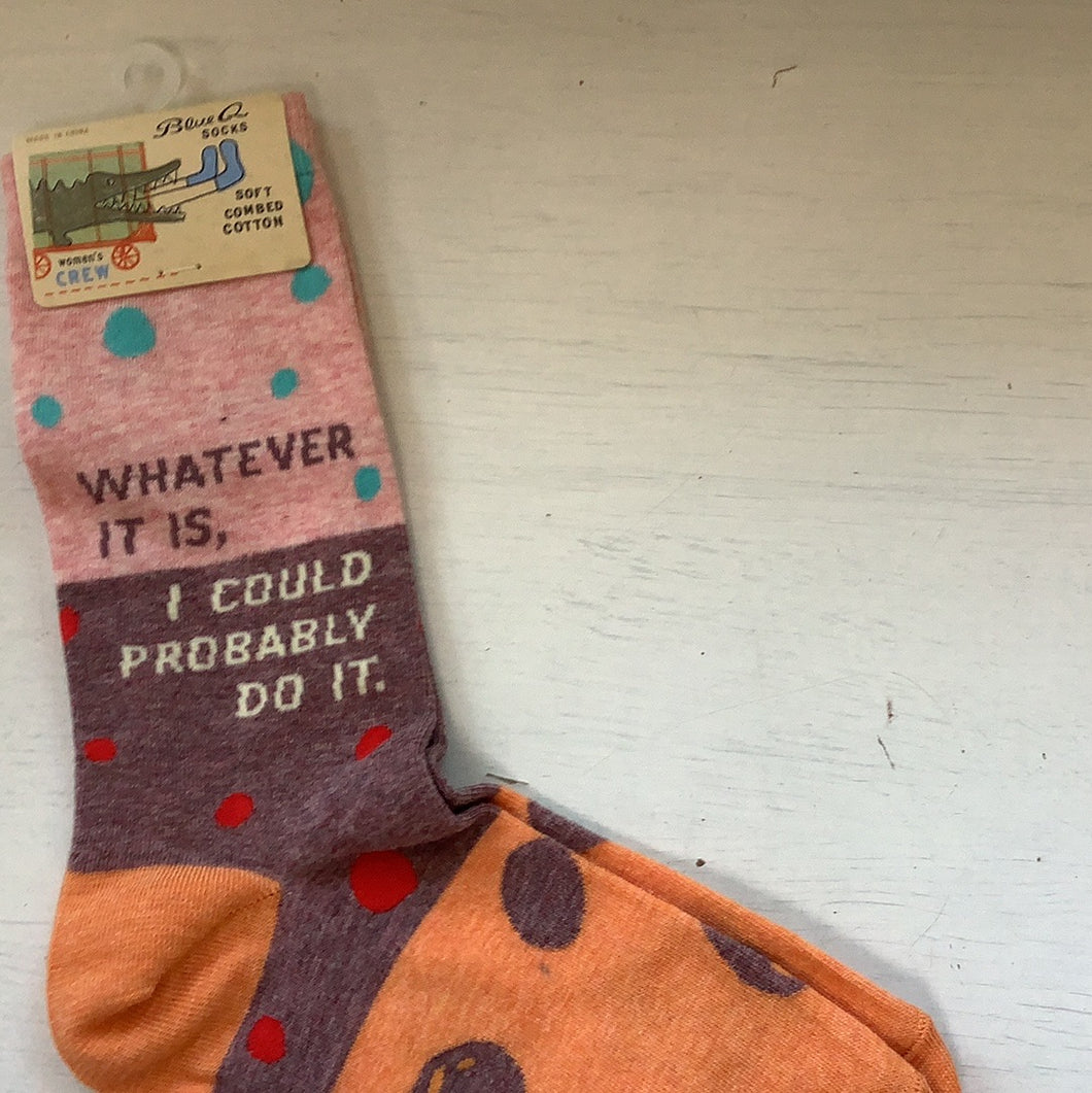 Ladies' Crew Socks, Whatever It Is