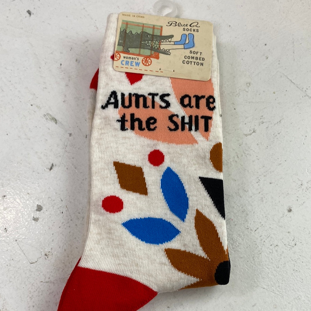 Ladies’ Crew Socks, Aunts Are The Shit