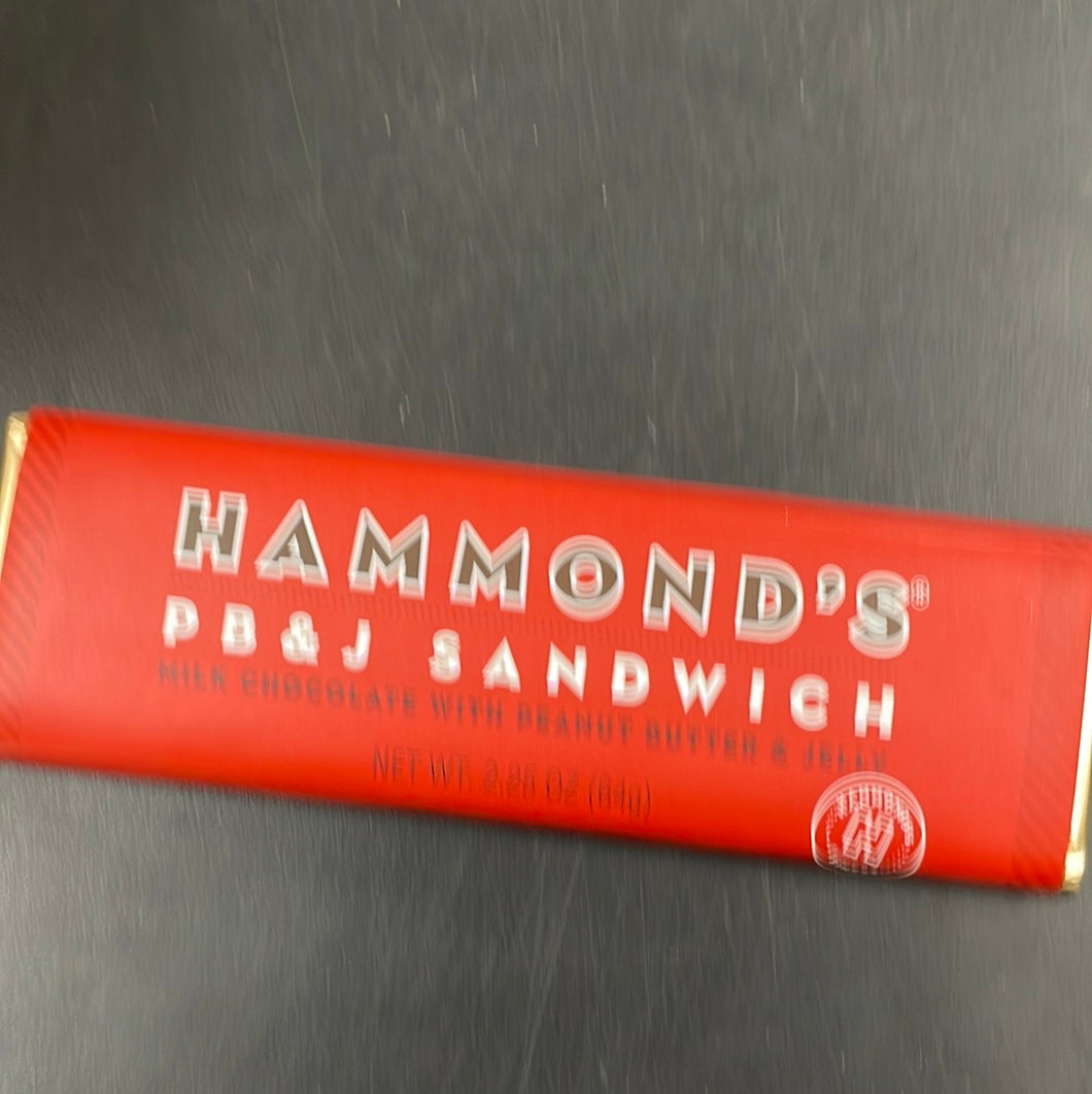 Chocolate Bar, Hammond’s, PB & J Sandwich
