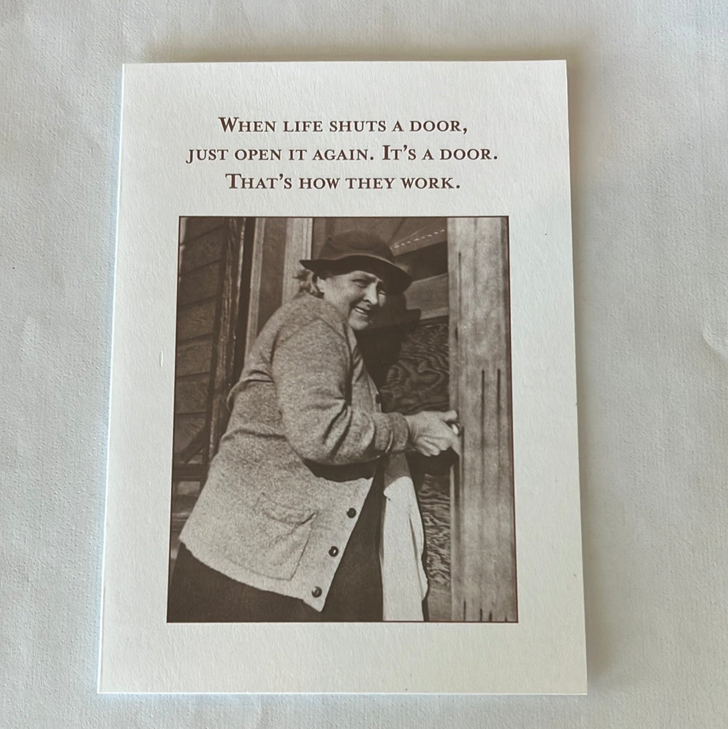 Greeting Card, When Life Shuts A Door