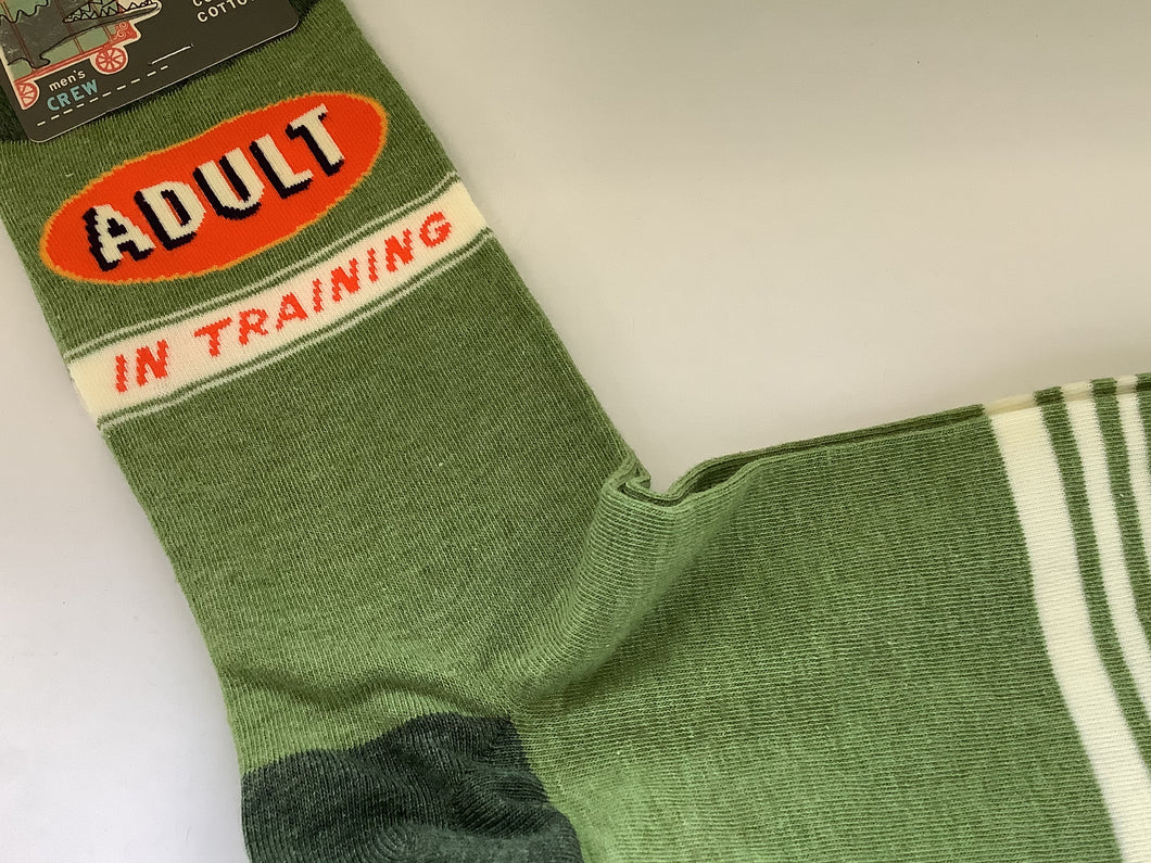 Men’s Crew Socks, Adult In Training