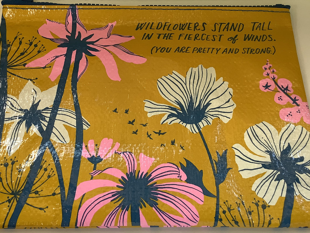 Zipper Pouch, Wildflowers Stand Tall