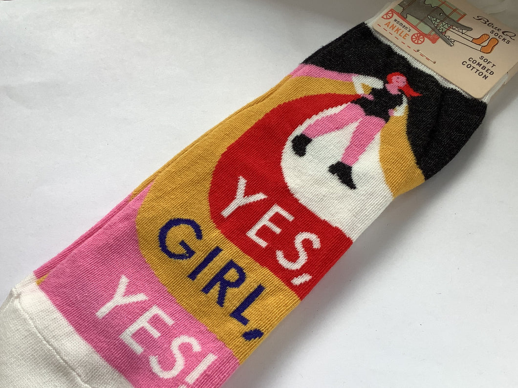 Ladies’ Ankle Socks, Yes Girl Yes