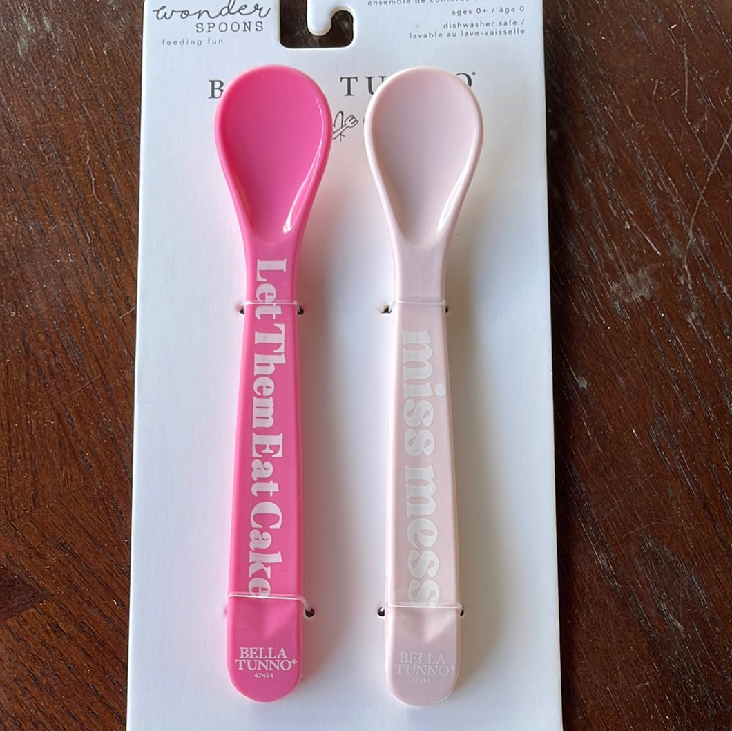 Baby, Wonder Spoons, Dark Pink & Light Pink