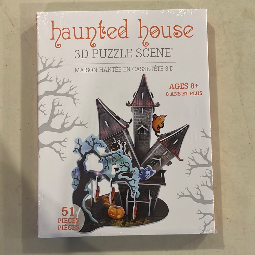 Halloween, 3D Puzzle Scene, Haunted House