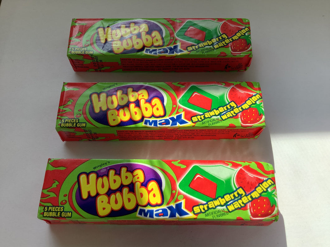 Gum, Hubba Bubba, Strawberry Watermelon