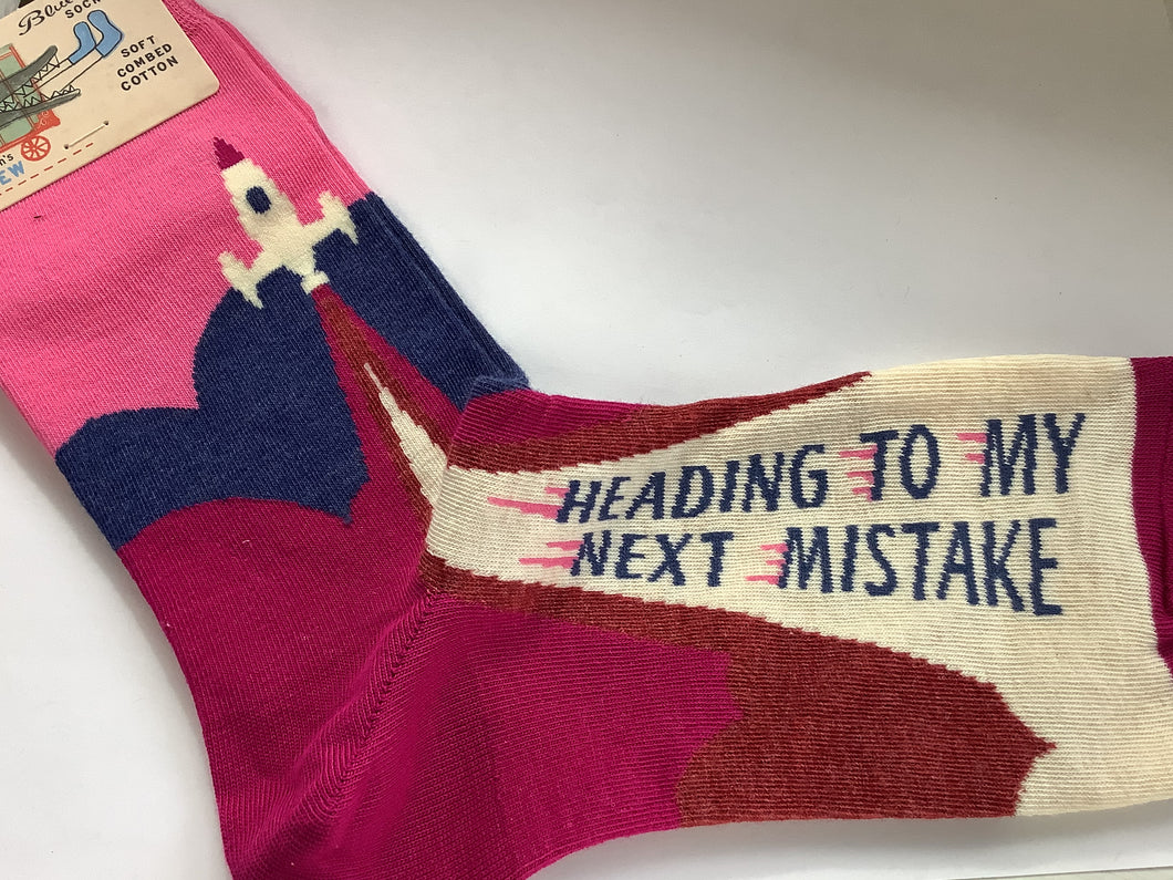 Ladies’ Crew Socks, Heading to Next Mistake